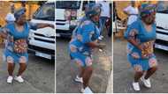 "She dressed in matured way": Woman in native gown dances in front of bus, video of precise steps goes viral