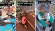 "I almost cried": Nigerian lady takes her son to the village, shares video of what he looks like days later