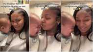 Baby cries for 45 minutes after failing to recognise her mum because she made new hair, TikTok video trends