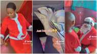 "How much dem pay?" Nigerian lady becomes Father Christmas, wears costume in funny video to entertain kids