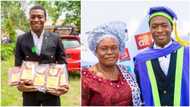 Young man graduates with 4.85 CGPA from EKSU, praises God for his success, shares photos