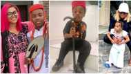 Independence Day: Davido, Mercy Aigbe, other celeb kids storm their schools in cute trad outfits