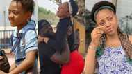 Regina Daniels joins 10 years challenge, shares recreated photos taken with colleague and sister