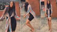 "I will dump my girlfriend for you": Tall Igbo girl displays sweet cultural dance, video gets attention