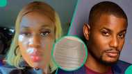 Back-cover detail on Alexx Ekubo’s burial brochure leaves Nigerian lady reacting on TikTok