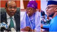 Godwin Emefiele: Osinbajo's aide reveals position on Tinubu's suspension of CBN governor, Nigerians react