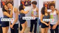 "You people look alike": Beautiful fair-skinned lady shows off her younger brother, video goes viral