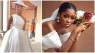 Wedding fashion: Bride melts hearts as she dazzles in court union dress with pockets