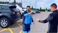 Video shows emotional moment Aguero gifted his expensive Range Rover to Man City kit man