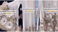 Trending video of abaya selling for N1.8m causes stir online: "I go Kuku go sew wedding gown"