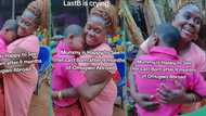 "He don wash plate tire": Last born in tears after mum finally returns from 9 months omugwo abroad