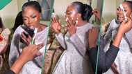 Nigerian bride blows hot on wedding day, tackles everyone calling her on phone, video trends