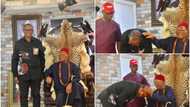 2023 elections: Interesting photos as Top monarch lays hands on Peter Obi, prays for him