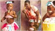 Divine at 1: Actress Mercy Johnson shares adorable photos from daughter's birthday cake smash