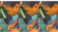 "God is powerful": Little girl totally blind, reads and writes in front of people, video goes viral on TikTok