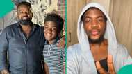 Kunle Afolayan’s son dispels rumours about him, shares romantic video with lady: “This one no enter”