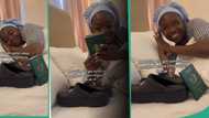"Night before relocation": Nigerian lady keeps visa and international passport close to her pillow