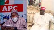 Peace at last? Governor Ganduje pays condolence visit to Kwankwaso’s family over father's death, makes important promise