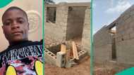 Man celebrates his building before completing it, Nigerians react to cost of construction