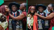 Lecturer's daughter proud as her father makes history at University of Ibadan, celebrates him