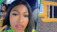 Nigerian lady flaunts house built by her lover, captures its beautiful interior in video