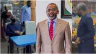 Massive reactions as House of Reps speaker Femi Gbajabiamila visits restaurant to eat amala and ewedu