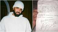 Drake’s old letter to his mum surfaces, fans laugh at his handwriting