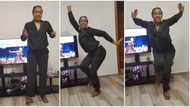 Rwandan moves: Young lady shows off acrobatic native dance steps in front of television, video goes viral
