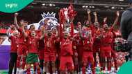 Liverpool lift Premier League trophy after 1-1 draw vs FA Cup winners Crystal Palace