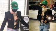 Rihanna looks dashing as she shops for groceries in a classy jacket and pearl necklace