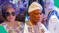 Olubadan: Bukky Wright storms coronation reception, clip of ageless actress trends, "Demure, classy"