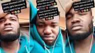 "I blocked many pretty girls because of you": Nigerian man in tears as girlfriend serves him hot breakfast