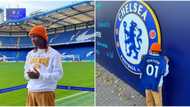 Bella Shmurda teases fans about being signed to Chelsea as he tours Stamford Bridge, video trends