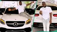 Comedian Egungun buys another Benz in 2023, photos cause drama among Nigerians: “This guy na thief”