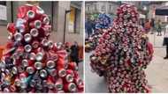 Oyinbo masquerade: Video of 2 individuals rocking can costumes go viral online