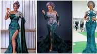 Go green with envy: 10 stunning looks at 'Miss Pepeye' and Super Eagles player Olayinka Peter's wedding