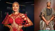 Nancy Isime makes fashion statement with creatively designed Christmas outfit
