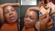 "Rich man pikin won't understand the tears": Lady receives N2 million, cries uncontrollably in video