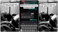 "This is what my mum can say": Lady sends her workout video to funny mother on WhatsApp, she reacts