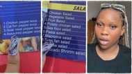 Nigerian lady spots funny spelling mistakes in restaurant's menu, captures video and posts on TikTok