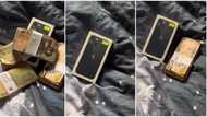"Internet makes you feel wicked": Lady proudly gifts sister iPhone 13, bundles of cash as she clocks