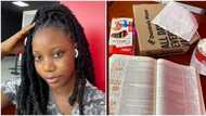 "She went with a man": Lady goes on date with her Holy Bible, photos of stunning moment go viral