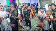 Nosa Rex: Comedian AY Makun makes it rain bundles of cash at actor’s dad’s burial in viral video, fans react