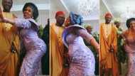 "Mother of the bride wan carry belle": Nigerian woman shakes her waist, dances sweetly at daughter's wedding