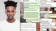 "I don order food 5 times": Nigerian man in 1-week talking stage with hungry lady exposes their chat