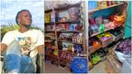 Nigerian student converts his hostel room to mini supermarket, attends to customers through his window in clip