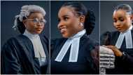 Young lady wins big as she becomes best graduating student in corporate law, Nigerians react as adorable photos go viral