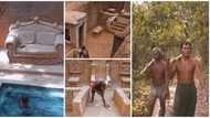 It has a swimming pool: 4 men build big fine house in village using only mud, video of the place wows many