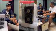 "Electricity is another thing": Young man acquires Bitcoin machine that give $8, watches dollars on screen