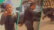 ”Na this kind girl l suppose dey send money”: Female mechanic shows off her skill, works on vehicle